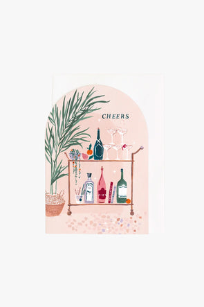 Bar Cart Cheers Card