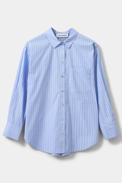 Adalene Shirt Light Blue Stripes
