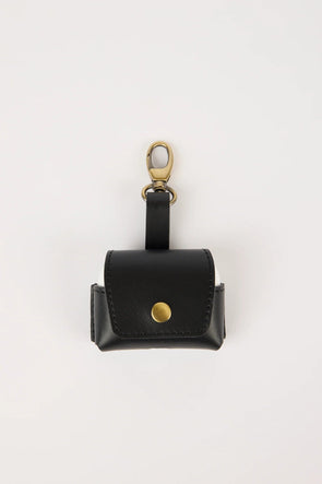 Airpods Case Black Leather