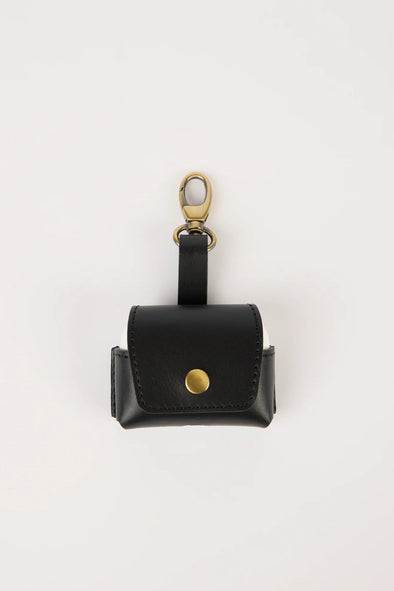 Airpods Case Black Leather