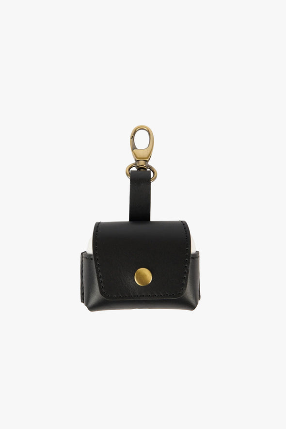 Airpods Case Black Leather