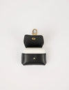 Airpods Case Black Leather