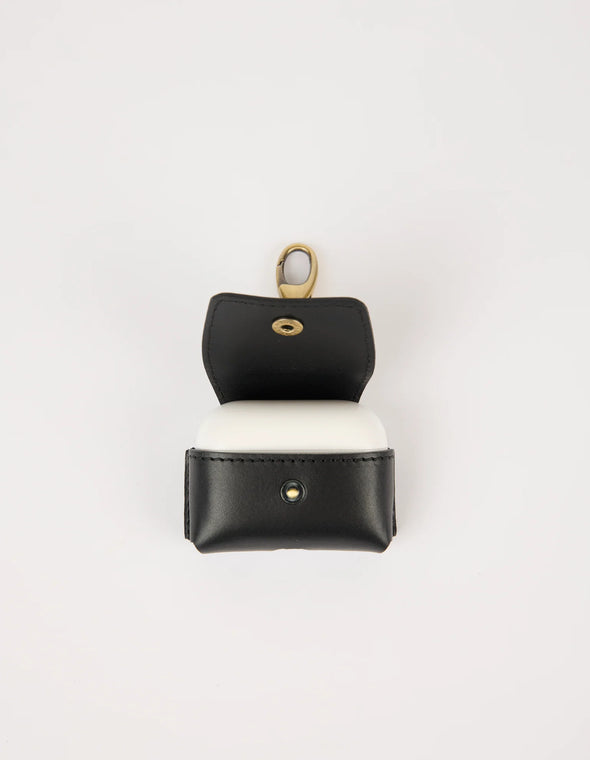 Airpods Case Black Leather