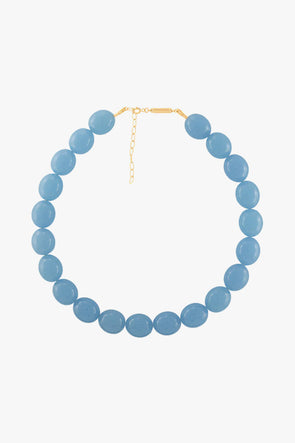 Aqua Do Mar Beaded Necklace Goldplated