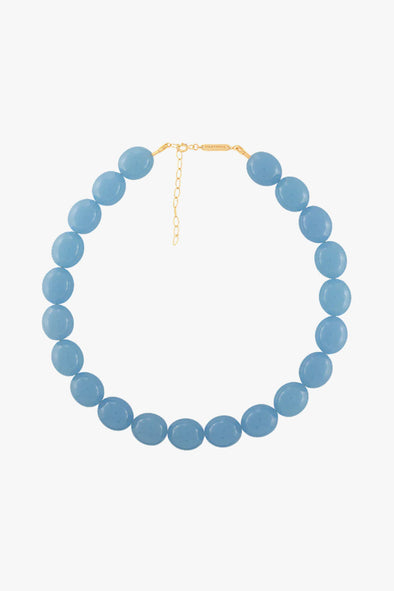 Aqua Do Mar Beaded Necklace Goldplated