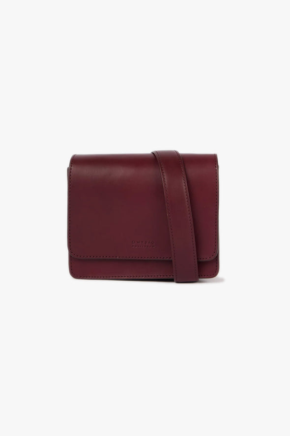 Audrey Mini Leather Bag Dark Cherry