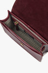 Audrey Mini Leather Bag Dark Cherry