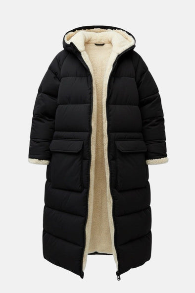 Reversible Teddy Parka Black