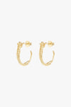 Small Wild Arc Hoop Earrings Goldplated