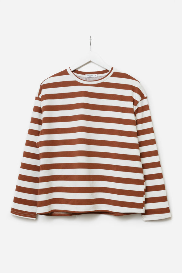 Basile Top Caramel Stripes