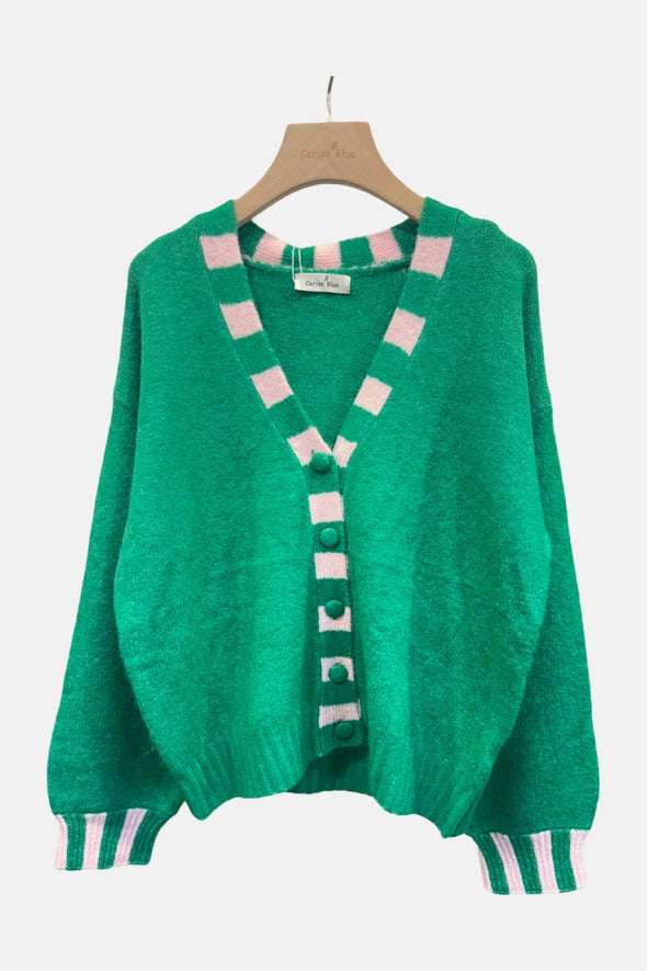 Morgane Cardigan Green