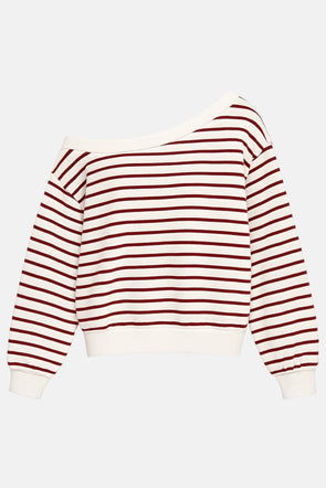 Maze Offshoulder Sweater Bordeaux