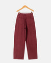 Eddie Denim Burgundy