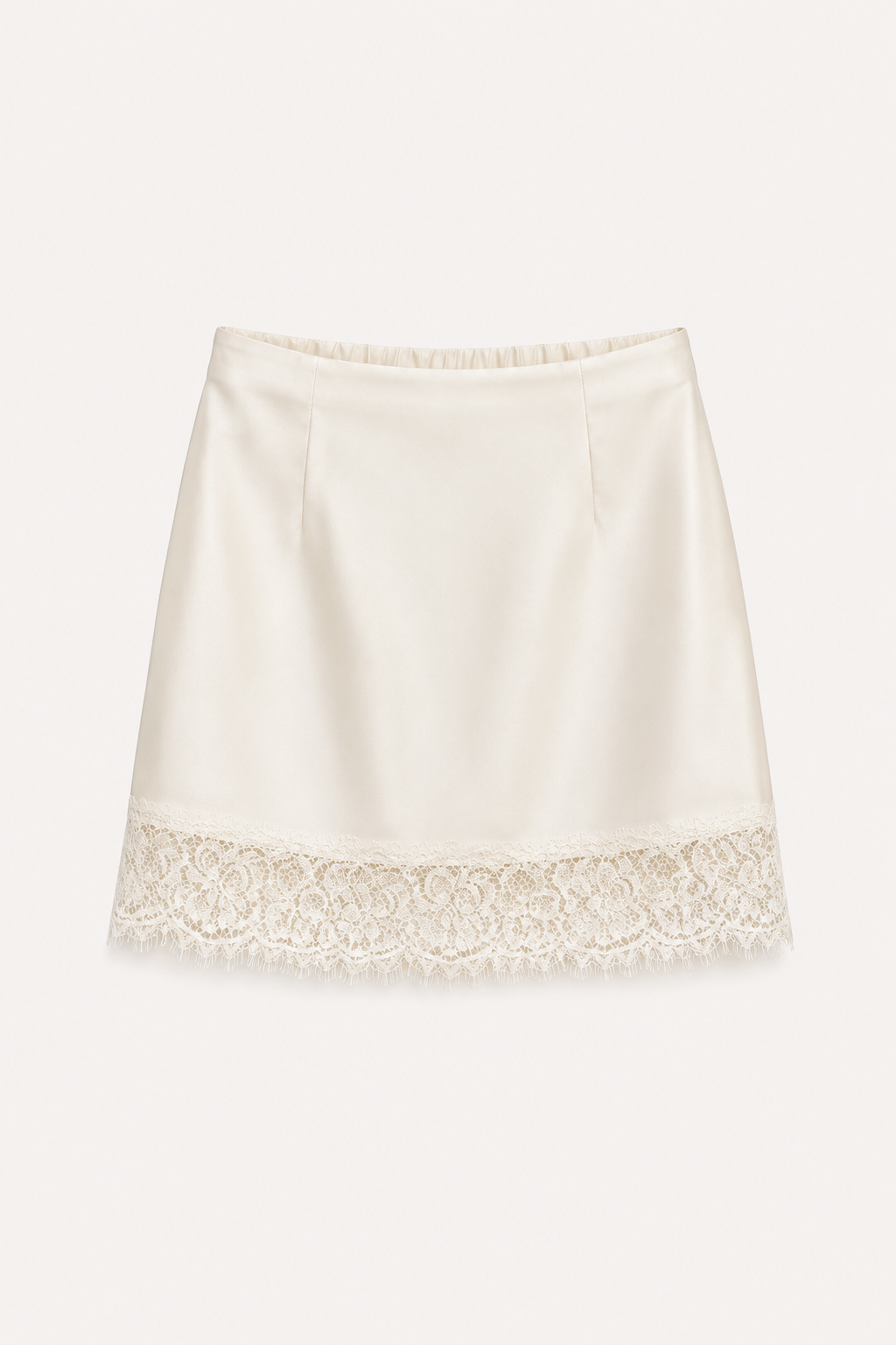 Olive Lace Skirt Ecru