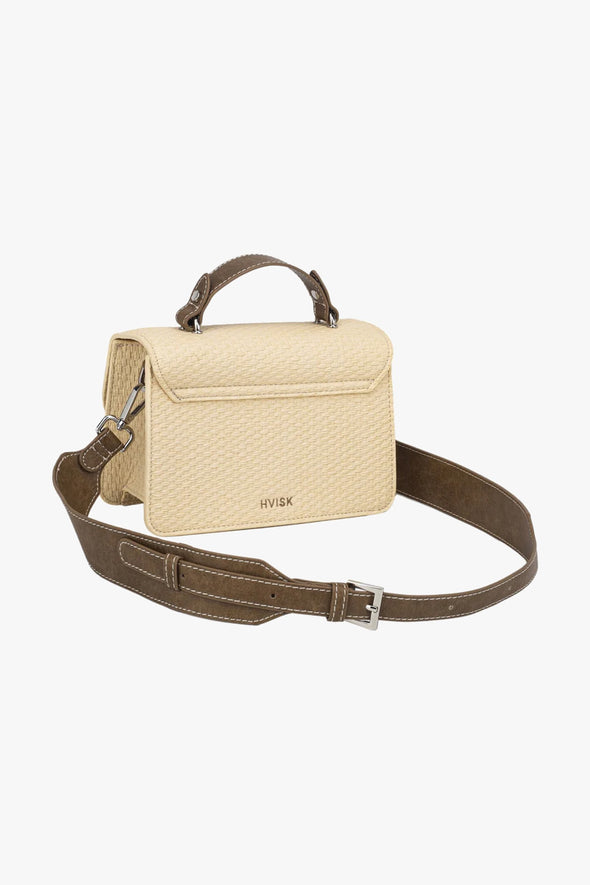 Crane Raffia Structure Bag Sand