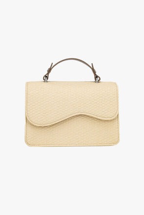 Crane Raffia Structure Bag Sand