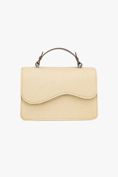 Crane Raffia Structure Bag Sand
