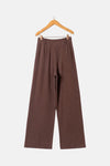 Janine Pleated Denim Hazelnut