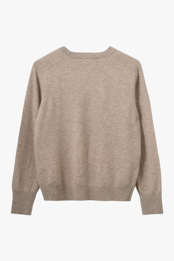 Delia Wool Knit Brown Melange