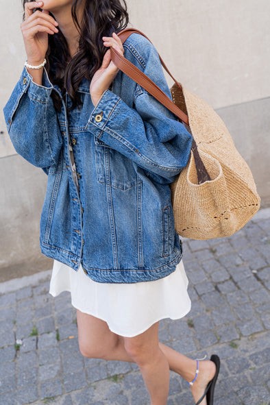 Costello Denim Jacket Vintage Blue – Lily