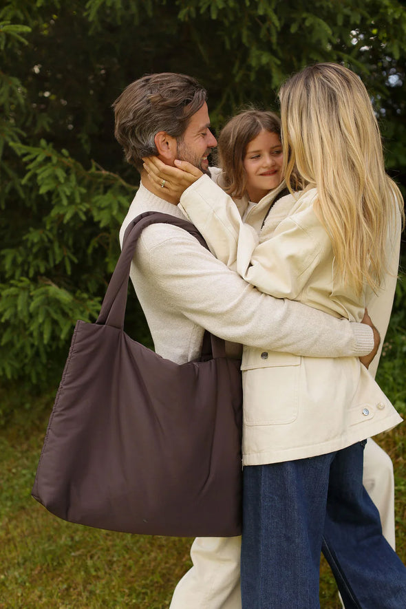 Puffy Mom Bag Brown