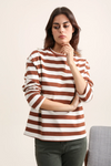 Basile Top Caramel Stripes