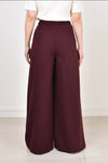 Delphine Pleated Trousers Burgundy