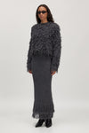 Bo Alpaca Wool Knit Dark Grey Melange