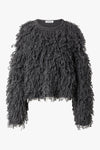 Bo Alpaca Wool Knit Dark Grey Melange