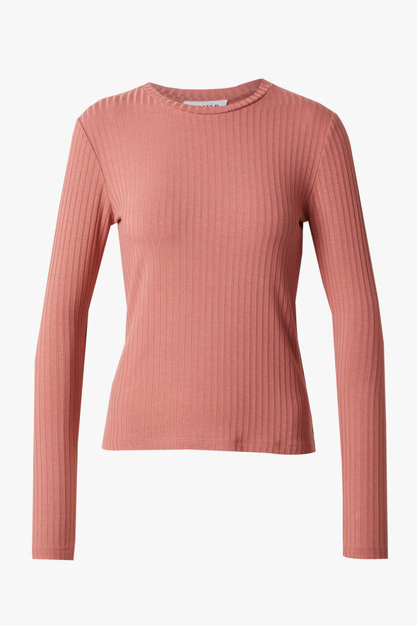 Ginger LS Top Dusty Rose