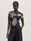 Hauke T-Shirt Abstract Coral