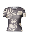 Hauke T-Shirt Abstract Coral