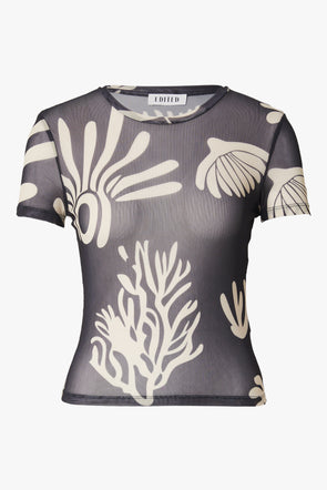 Hauke T-Shirt Abstract Coral
