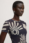 Hauke T-Shirt Abstract Coral