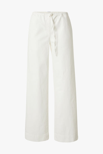 Mabel Denim Trousers Optic White