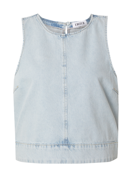 Raina Denim Top Ultra Light Blue
