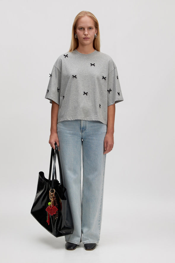 Iolana T-Shirt Black Bows