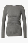 Imelda LS Top Dark Grey Melange