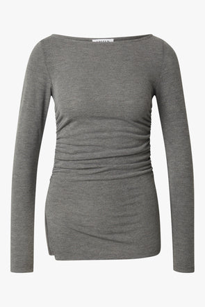 Imelda LS Top Dark Grey Melange