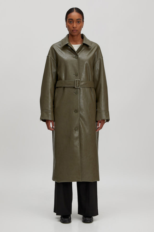 Elea Coat Grape Leaf
