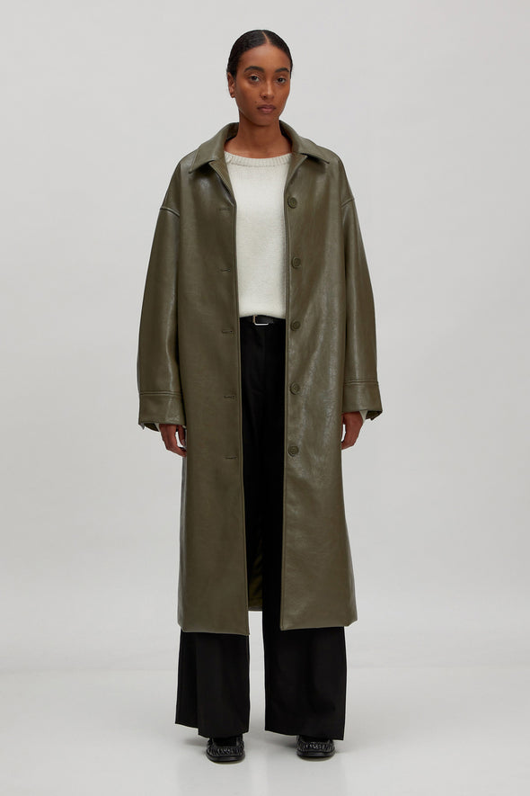 Elea Coat Grape Leaf