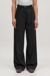 Benni Wool Trousers Dark Grey Melange