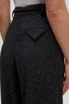 Benni Wool Trousers Dark Grey Melange