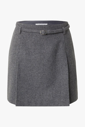 Lexa Wool Skirt Grey Melange
