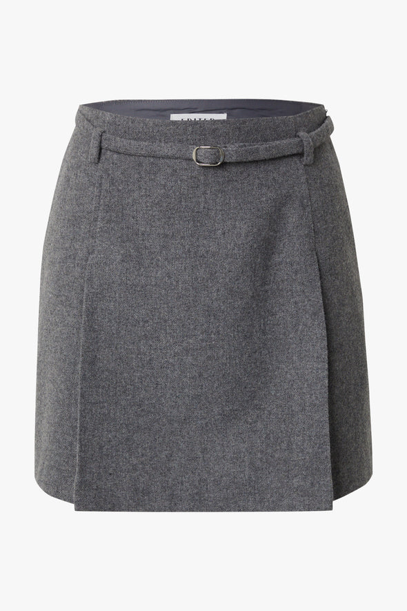 Lexa Wool Skirt Grey Melange