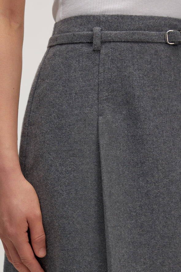 Lexa Wool Skirt Grey Melange