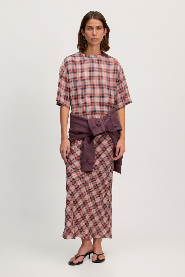 Silva Skirt Pink Check