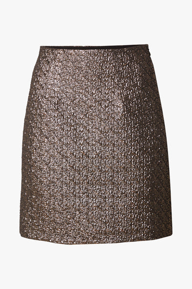 Josie Skirt Gold Jacquard