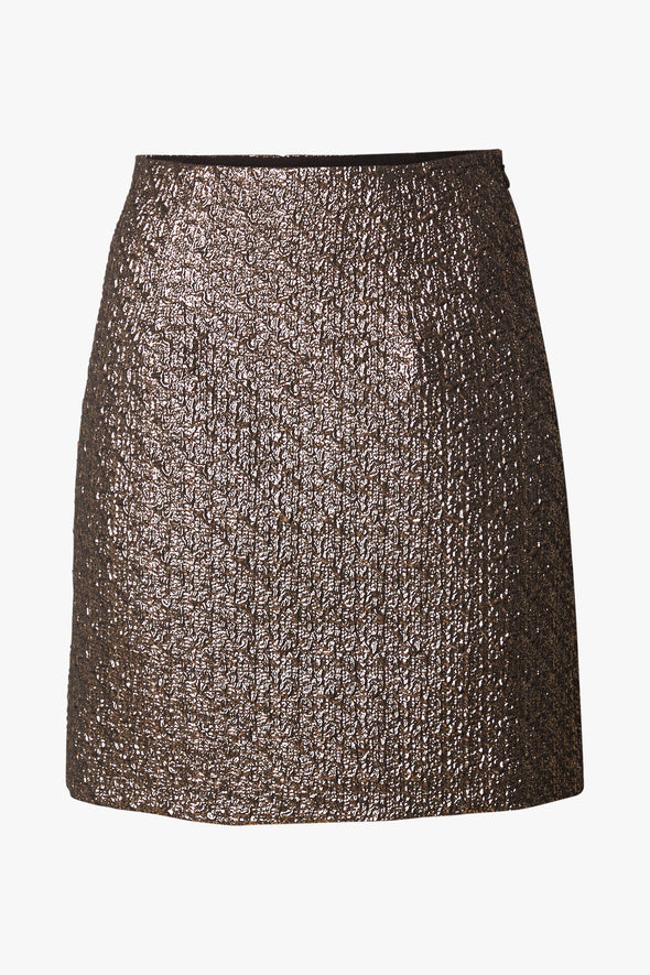 Josie Skirt Gold Jacquard