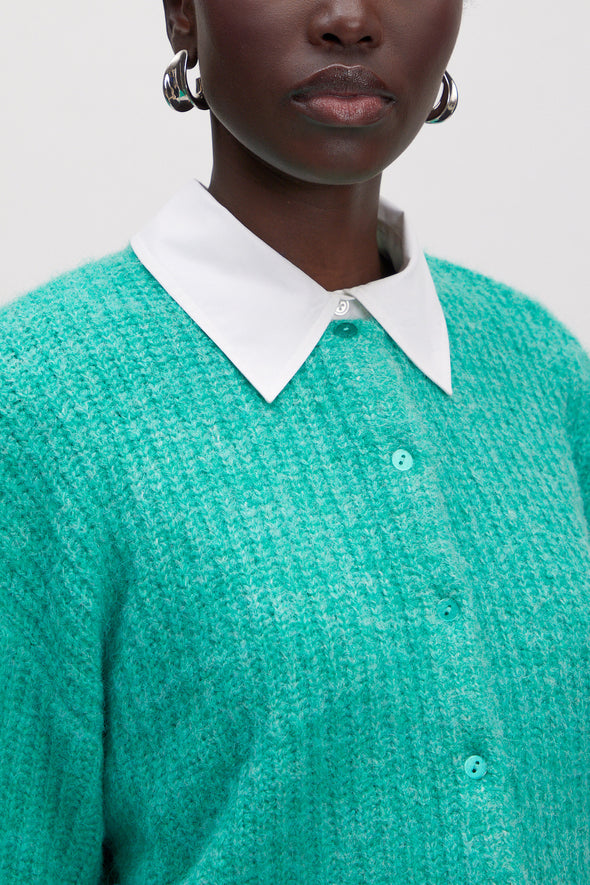 Iliana Cardigan Green Sprouce